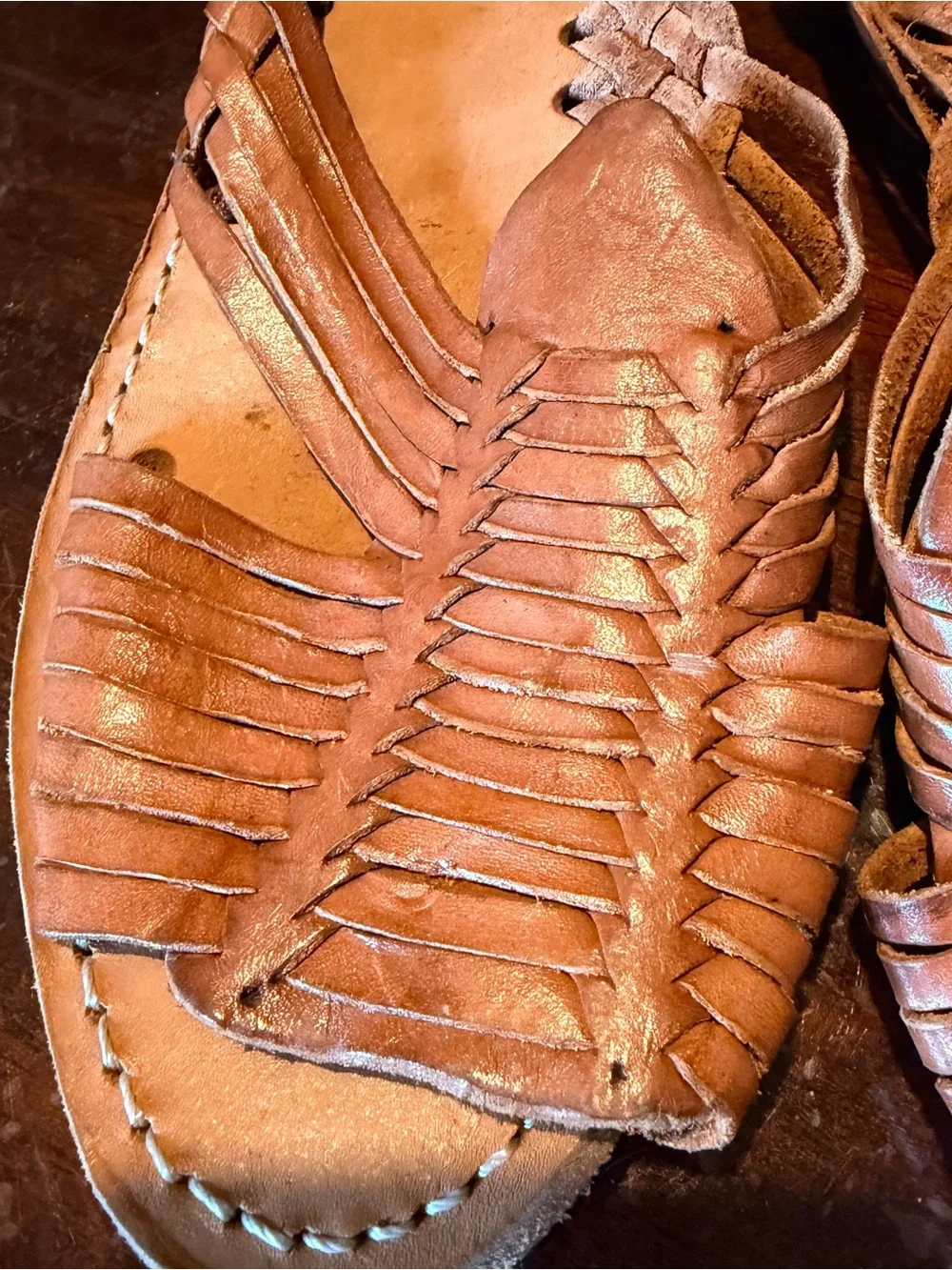Handmade Mexican Leather Huaraches Woven Sandals